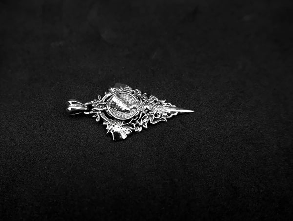 Egyptian Nefertiti Queen Pendant Ancient Goddess Jewelry 925 Sterling Silver R-461