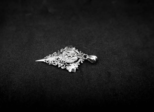 Saint Michael Pendant St Michael The Archangel Christian Jewelry 925 Sterling Silver R-456
