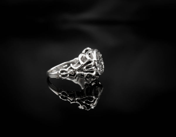 Seal of Solomon Tetragrammaton Ring Women Jewelry 925 Sterling Silver R-428