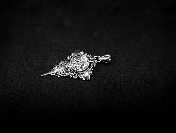 Archangel St Saint Michael Pendant Saint Gabriel Christian Catholic Jewelry 925 Sterling Silver R-459