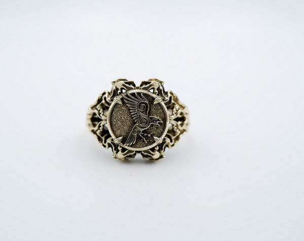 Raven Ring Women Brass Jewelry BR-441