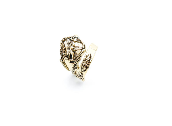 Saint Michael Rings for Men Protection Brass Jewelry Size 6-15