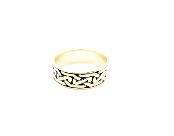 Celtic Knot Ring for Women Men Brass Jewelry Size 6-15