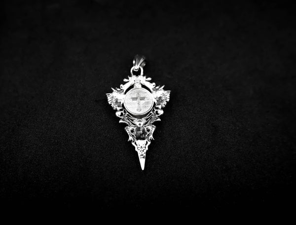 Saint Michael Pendant St Michael The Archangel Christian Jewelry 925 Sterling Silver R-456