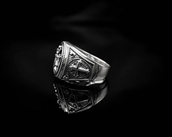 St. Christopher Ring Jewelry 925 Sterling Silver R-418
