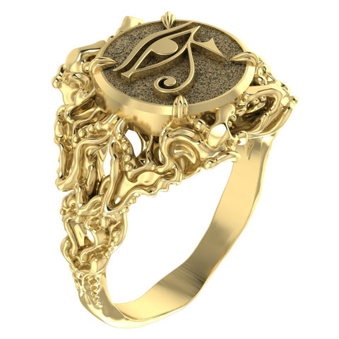 Eyes of Horus Ring Women Ancient Egyptians Brass Jewelry Size 6-15 Br-432