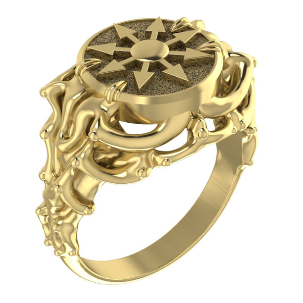 Chaos Magic Star Ring Women Brass Jewelry Size 6-15 Br-433