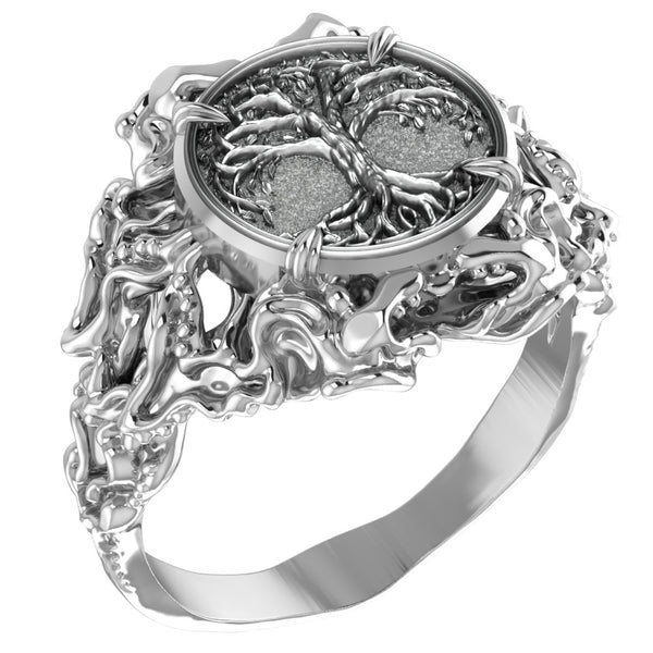 Viking Tree of Life Ring Women Norse Scandinavian Jewelry 925 Sterling Silver Size 5-15 R-444