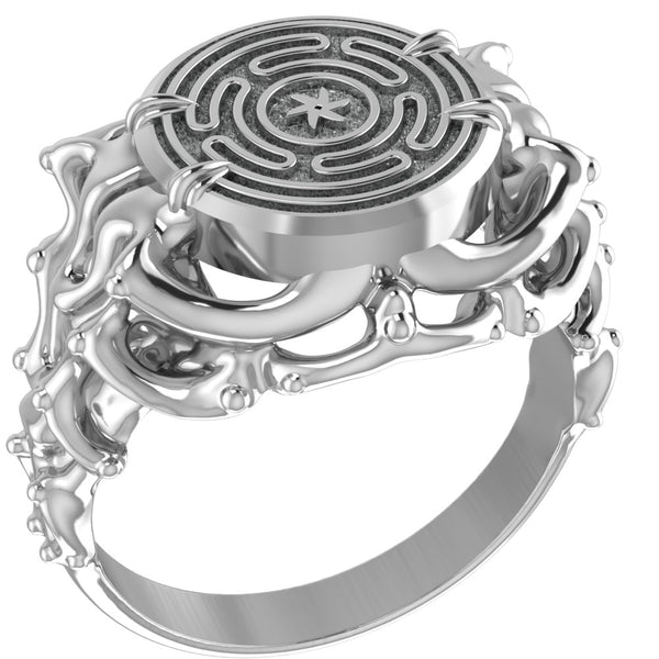 Wheel of Hecate Ring Women Jewelry 925 Sterling Silver R-449