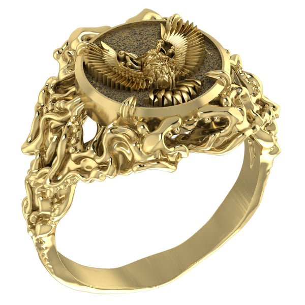 Owl Ring Women Brass Jewelry Size 6-15 Br-450