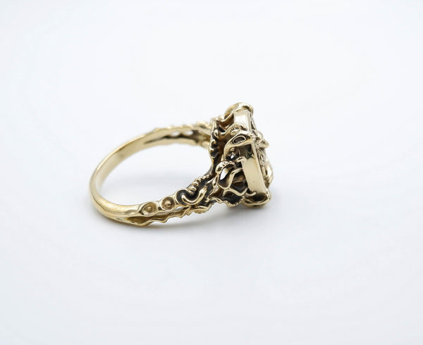 Fox Ring Women Animal Brass Jewelry Size 5-15 Br-446