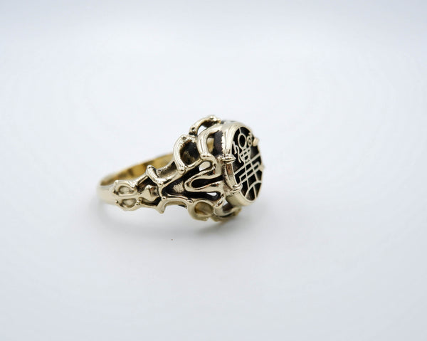 Key of Solomon Ring Women Brass Jewelry Size 6-15 Br-435