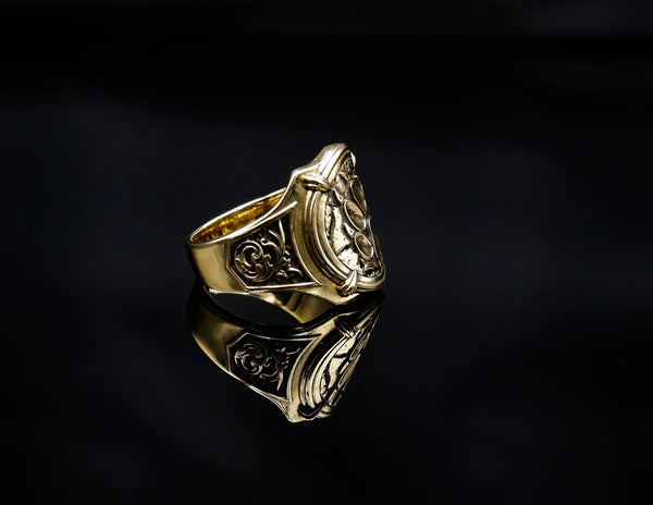 Norse Viking Bear Paw Ring Scandinavian Slavic Brass Jewelry Size 6-15 Br-413
