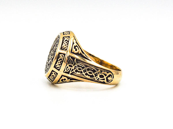Master Mason Rings Freemason Symbol Masonic Men's Women Brass Jewelry Size 6-15 BR-122