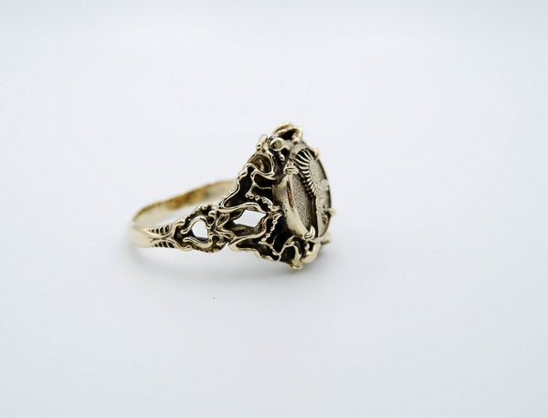 Raven Ring Women Brass Jewelry BR-441