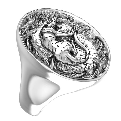 Panther Ring For Men Women Gothic Animal Lovers Gift Jewelry 925 Sterling Silver R-534