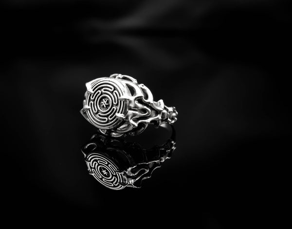 Wheel of Hecate Ring Women Jewelry 925 Sterling Silver R-449