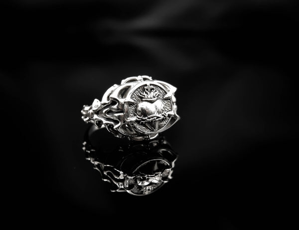 Sacred Heart Ring Women Jewelry 925 Sterling Silver R-448