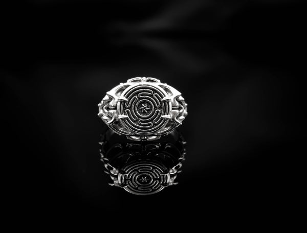 Wheel of Hecate Ring Women Jewelry 925 Sterling Silver R-449
