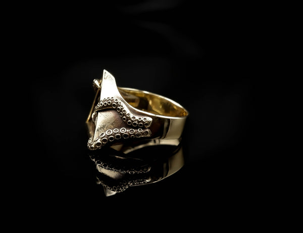 Seeing Eye Ring for Men Illuminati Eye Triangle Masonic Brass Jewelry Size 6-15 Br-425