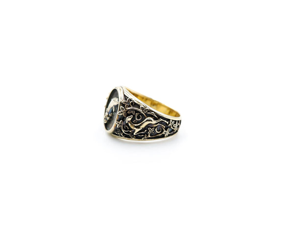 Dolphin Ocean Animal Ring for Women Men Fish Brass Jewelry Size 6-15