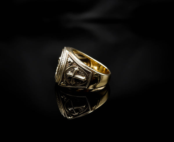 Middle Finger Skull Ring for Men Biker Punk Gothic Brass Jewelry Size 6-15 Br-408