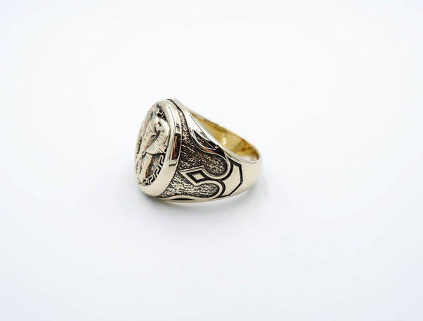 Lucky Elephant Ring Gothic Punk Biker Brass Jewelry Size 6-15