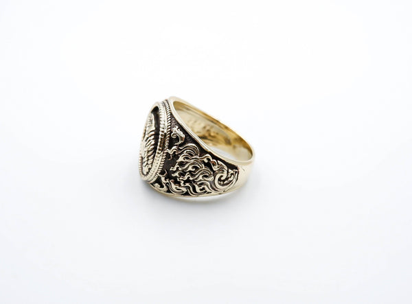 Cobra Snake Ring for Men Animal Punk Brass Jewelry Size 6-15