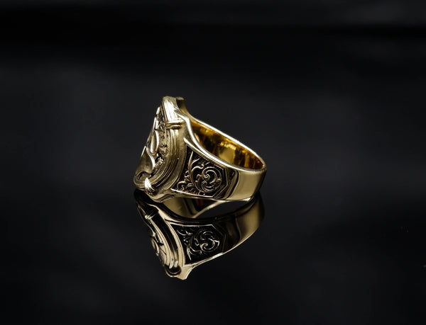 Norse Viking Bear Paw Ring Scandinavian Slavic Brass Jewelry Size 6-15 Br-413