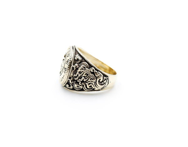 Eyes of Horus Ring for Men Women Ancient Egyptians Protection Brass Jewelry Size 6-15