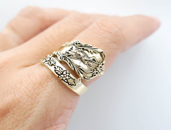 Saint George Rings for Men Protection Brass Jewelry Size 6-15