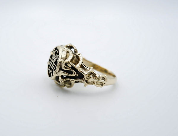 Key of Solomon Ring Women Brass Jewelry Size 6-15 Br-435