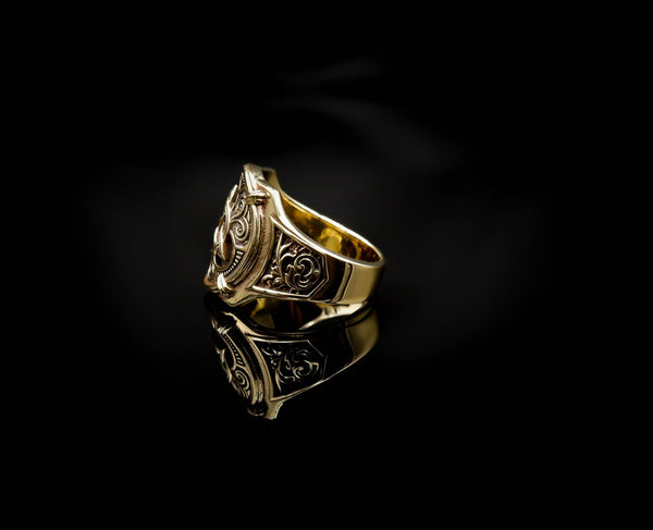 Triquetra Trinity Knot Ring for Men Ancient Viking Celtic Brass Jewelry Size 6-15 Br-404