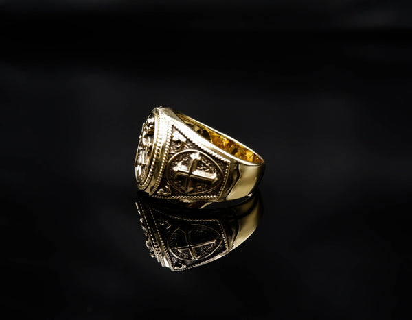 St. Christopher Ring Brass Jewelry Size 6-15 Br-418