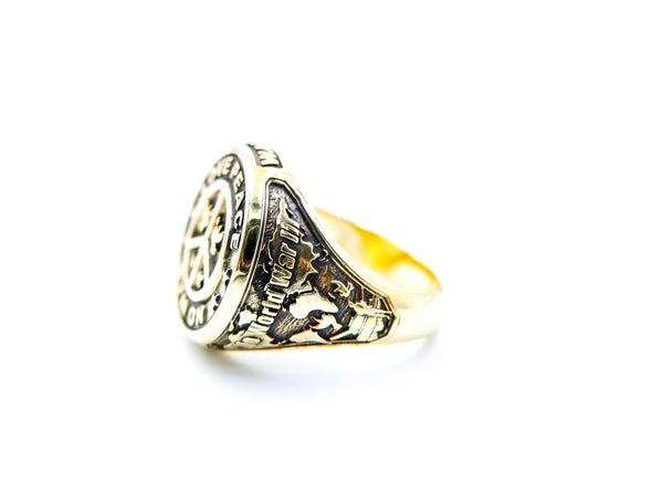 Symbol Peace Sign Ring For Women Men Brass Jewelry Size 6-15