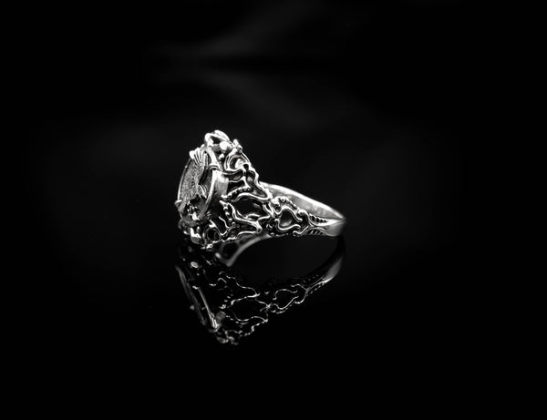Raven Ring Women Jewelry 925 Sterling Silver R-441