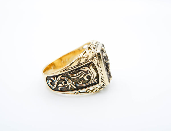 Catholic Signet Saint Paul Ring Brass Jewelry Size 6-15