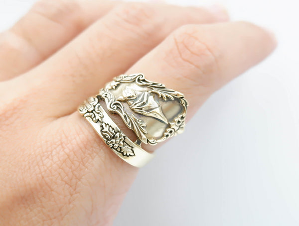 Bat Rings for Men and Women Animal Punk Gothic Biker Brass Jewelry Size 6-15