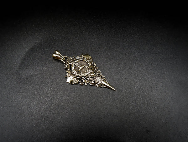 Hummingbird Pendant Animal Good Luck Gift Animal Brass Jewelry BR-457