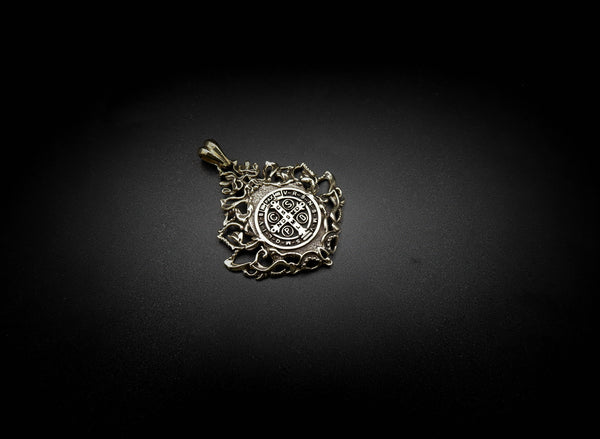 St Benedict Exorcism Pendant Demon Protection Ghost Hunter Brass Jewelry