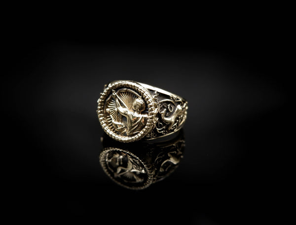 Sagittarius Horoscope Ring for Men Women Zodiac Brass Jewelry Size 6-15 Br-364
