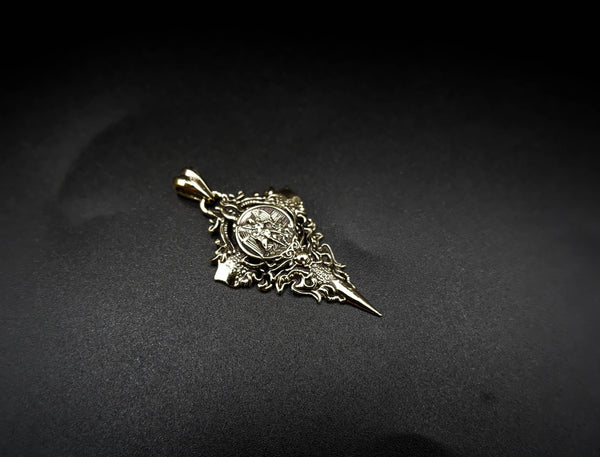 Saint Michael Pendant St Michael The Archangel Christian Brass Jewelry BR-456
