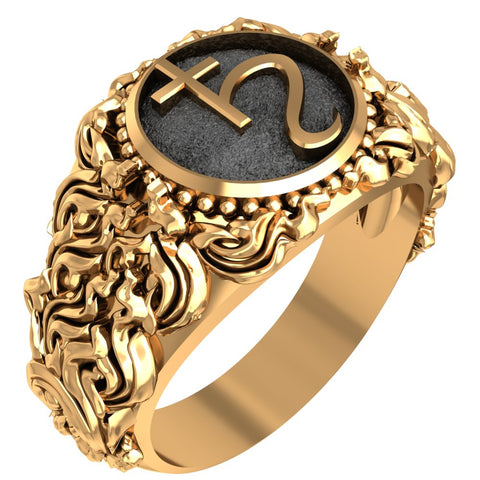 Saturn Ring Symbol of The Planet Brass Jewelry Size 6-15