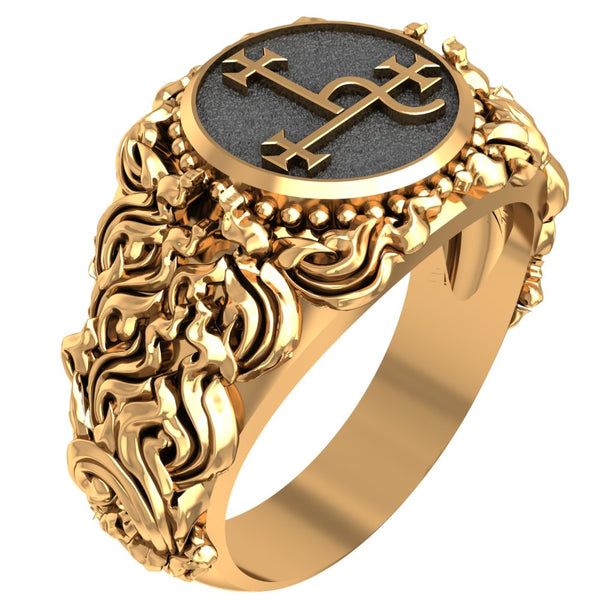 Sigil of Lilith Ring Lesser Key of Solomon Seal kabbalah magic Brass Jewelry Size 6-15