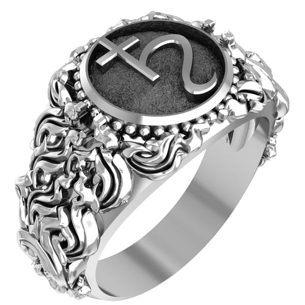 Saturn Ring Symbol of The Planet Mens and Womens Jewelry 925 Sterling Silver Size 6-15