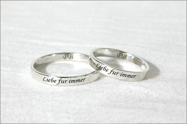 3mm Personalized ring, name ring, personalized jewelry, mothers ring, stacking ring, message ring, personalized quote (RB-5)