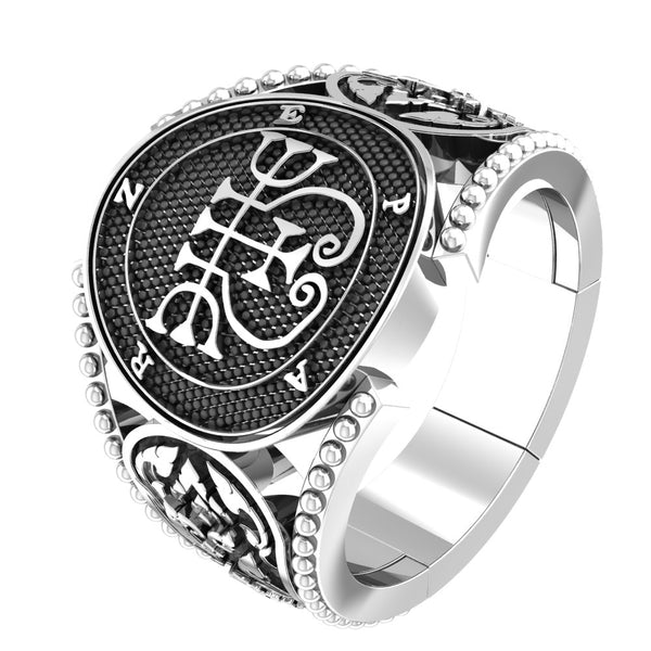 Seal of Zepar Sigil Demon Ring 925 Sterling Silver Size 6-15