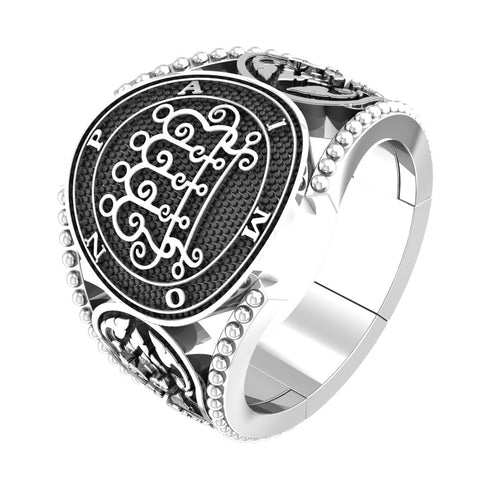 Seal of Paimon Sigil Ring 925 Sterling Silver Size 6-15