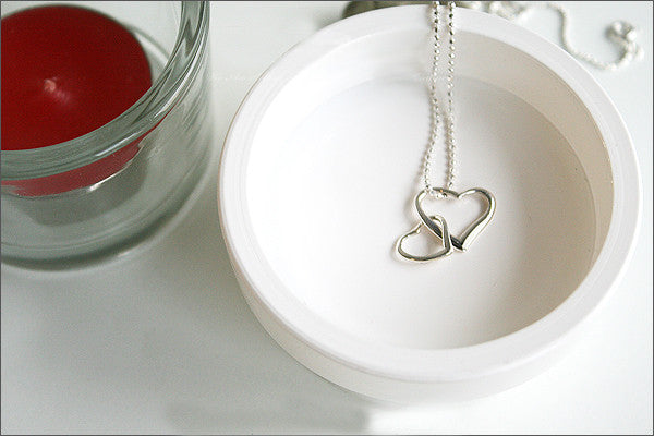 Heart Pendant - 925 Sterling Silver - Silver Pendant -  Rocker Gothic Woman Jewelry (P-003)
