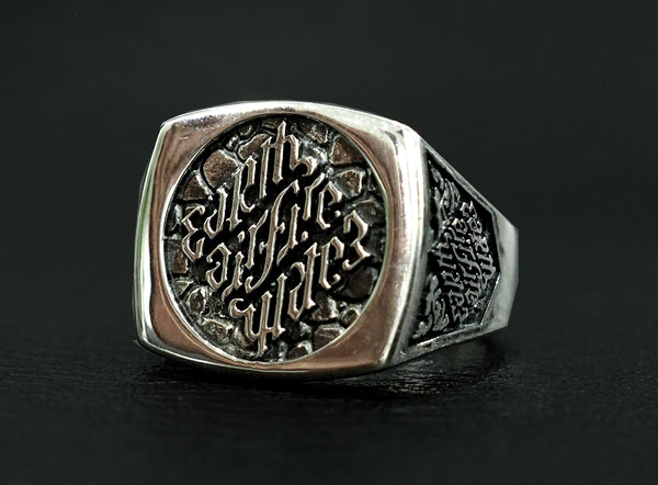 Illuminati Ring, Men's Ring, Agent Masonic Ring 925 Sterling Silver Size 6-15